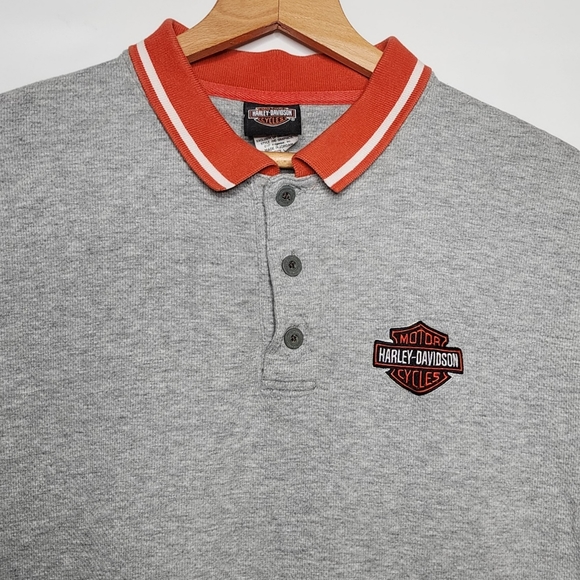 Harley Davidson Polo Shirt Heavyweight Cotton Men's Size Large Las Vegas H-D NV - Picture 3 of 7
